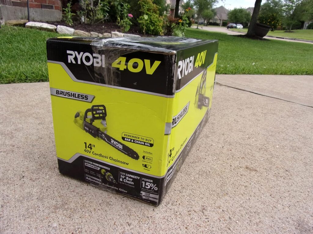 Ryobi 14 in. 40-Volt Baretool Brushless Lithium-Ion Cordless Chainsaw, 2019 Model RY40530, Li-Ion 40V, (Battery and Charger Not Included) Ryobi 14 in. 40-Volt Baretool Brushless Lithium-Ion Cordless Chainsaw, 2019 Model RY40530, Li-Ion 40V, (Battery and Charger Not Included)